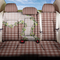 Mocha Hawaii Palaka Back Car Seat Cover Maile Pikake Honohono Orchid Lei