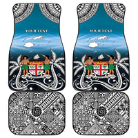 Happy 54th Fiji Day Car Mats Forever Fiji With Tapa Tribal Pattern
