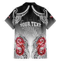 Personalised New Zealand Waitangi Day Family Matching Summer Maxi Dress and Hawaiian Shirt Aotearoa Te Ra O Waitangi Manaia Maori Pattern LT05 - Polynesian Pride