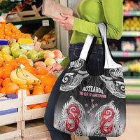 New Zealand Waitangi Day Grocery Bag Aotearoa Te Ra O Waitangi Manaia Maori Pattern