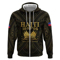 Haiti 1804 Zip Hoodie Polynesian Gold Neg Maron