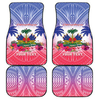 Haiti Independence Day Car Mats Neg Maron Polynesian Style