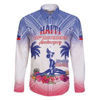 Personalised Haiti Independence Day Family Matching Puletasi and Hawaiian Shirt Neg Maron Polynesian Style