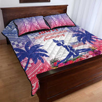 Haiti Independence Day Quilt Bed Set Neg Maron Polynesian Style LT05