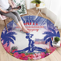 Haiti Independence Day Round Carpet Neg Maron Polynesian Style LT05