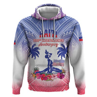 Personalised Haiti Independence Day Zip Hoodie Neg Maron Polynesian Style LT05