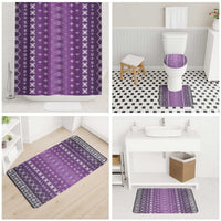 Purple Samoa Malu Tattoo Inspired Bathroom Set LT05 - Polynesian Pride