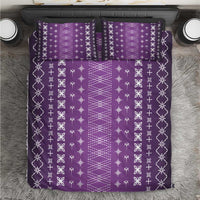 Purple Samoa Malu Tattoo Inspired Bedding Set LT05 Purple - Polynesian Pride