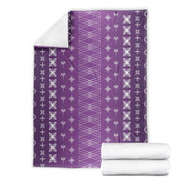 Purple Samoa Malu Tattoo Inspired Blanket LT05 - Polynesian Pride