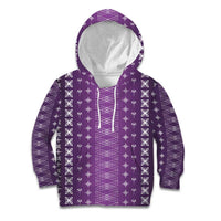 Purple Samoa Malu Tattoo Inspired Kid Hoodie LT05 Hoodie Purple - Polynesian Pride