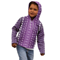 Purple Samoa Malu Tattoo Inspired Kid Hoodie LT05 - Polynesian Pride