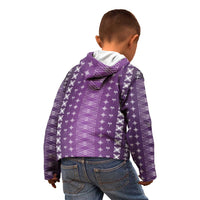 Purple Samoa Malu Tattoo Inspired Kid Hoodie LT05 - Polynesian Pride