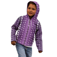 Purple Samoa Malu Tattoo Inspired Kid Hoodie LT05 - Polynesian Pride