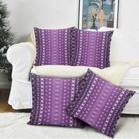 Purple Samoa Malu Tattoo Inspired Pillow Cover LT05 - Polynesian Pride