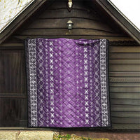 Purple Samoa Malu Tattoo Inspired Quilt LT05 - Polynesian Pride