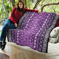 Purple Samoa Malu Tattoo Inspired Quilt LT05 - Polynesian Pride