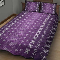 Purple Samoa Malu Tattoo Inspired Quilt Bed Set LT05 - Polynesian Pride