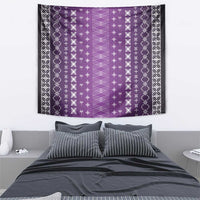 Purple Samoa Malu Tattoo Inspired Tapestry LT05 - Polynesian Pride