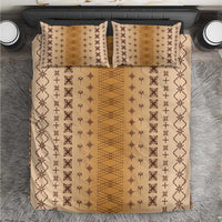Beige Samoa Malu Tattoo Inspired Bedding Set LT05 Beige - Polynesian Pride