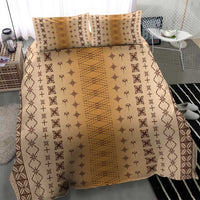 Beige Samoa Malu Tattoo Inspired Bedding Set LT05 - Polynesian Pride