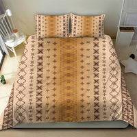 Beige Samoa Malu Tattoo Inspired Bedding Set LT05 - Polynesian Pride