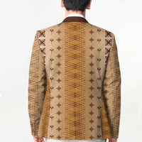 Beige Samoa Malu Tattoo Inspired Blazer LT05 - Polynesian Pride