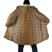 Beige Samoa Malu Tattoo Inspired Cloak LT05 - Polynesian Pride