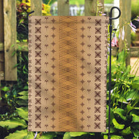 Beige Samoa Malu Tattoo Inspired Garden Flag LT05 Garden Flag Beige - Polynesian Pride