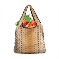 Beige Samoa Malu Tattoo Inspired Grocery Bag LT05 1-pack One Size Beige - Polynesian Pride