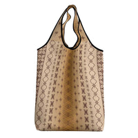 Beige Samoa Malu Tattoo Inspired Grocery Bag LT05 - Polynesian Pride