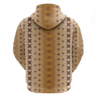 Beige Samoa Malu Tattoo Inspired Hoodie LT05 - Polynesian Pride