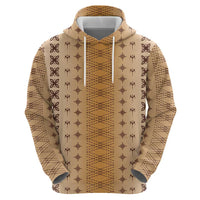 Beige Samoa Malu Tattoo Inspired Hoodie LT05 - Polynesian Pride