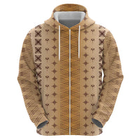 Beige Samoa Malu Tattoo Inspired Hoodie LT05 - Polynesian Pride