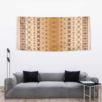 Beige Samoa Malu Tattoo Inspired Tapestry LT05 - Polynesian Pride