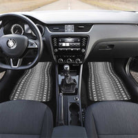 Black Samoa Malu Tattoo Inspired Car Mats LT05 Set 2pcs - Front Black - Polynesian Pride
