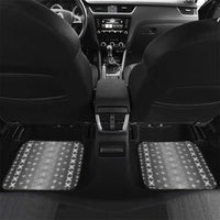 Black Samoa Malu Tattoo Inspired Car Mats LT05 Set 2pcs - Back Black - Polynesian Pride