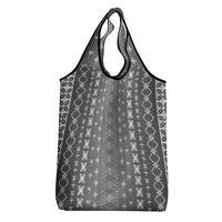 Black Samoa Malu Tattoo Inspired Grocery Bag LT05 - Polynesian Pride