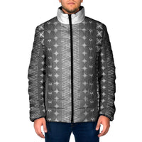 Black Samoa Malu Tattoo Inspired Padded Jacket LT05 Men Black - Polynesian Pride