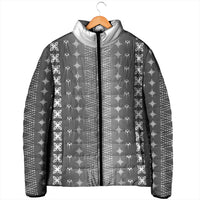 Black Samoa Malu Tattoo Inspired Padded Jacket LT05 - Polynesian Pride