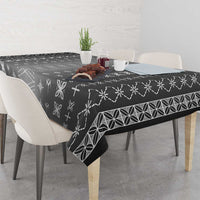 Black Samoa Malu Tattoo Inspired Tablecloth LT05 - Polynesian Pride