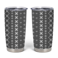 Black Samoa Malu Tattoo Inspired Tumbler Cup LT05 Black - Polynesian Pride
