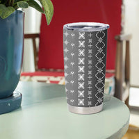Black Samoa Malu Tattoo Inspired Tumbler Cup LT05 - Polynesian Pride