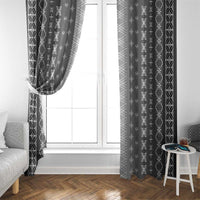 Black Samoa Malu Tattoo Inspired Window Curtain LT05 - Polynesian Pride