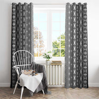 Black Samoa Malu Tattoo Inspired Window Curtain LT05 - Polynesian Pride