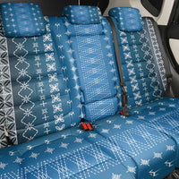 Blue Samoa Malu Tattoo Inspired Back Car Seat Cover LT05 - Polynesian Pride