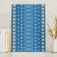 Blue Samoa Malu Tattoo Inspired Canvas Wall Art LT05 Without Frame Blue - Polynesian Pride