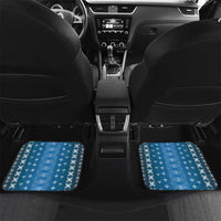 Blue Samoa Malu Tattoo Inspired Car Mats LT05 Set 2pcs - Back Blue - Polynesian Pride
