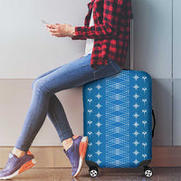 Blue Samoa Malu Tattoo Inspired Luggage Cover LT05 - Polynesian Pride