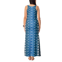 Blue Samoa Malu Tattoo Inspired Tank Maxi Dress LT05 - Polynesian Pride