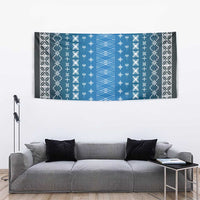 Blue Samoa Malu Tattoo Inspired Tapestry LT05 - Polynesian Pride